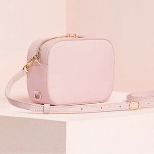 Pop & Suki -pink leather crossbody bag